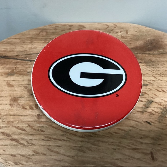 🔴 Georgia Football Bulldogs Ceramic Crafted Coaster - Decor Desk Topper - Picture 5 of 9